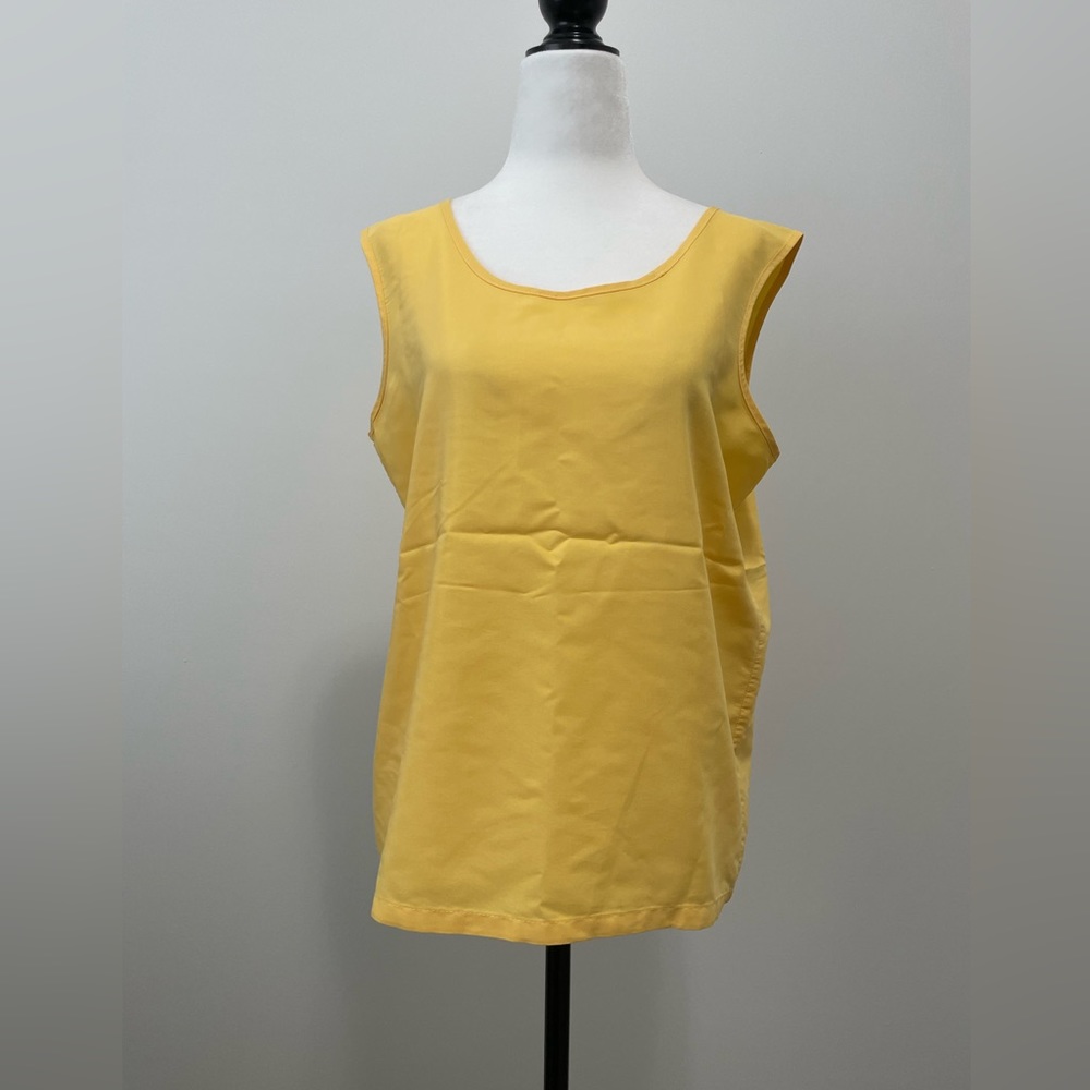 Vintage Yellow Sleeveless Tank Top - Label Removed